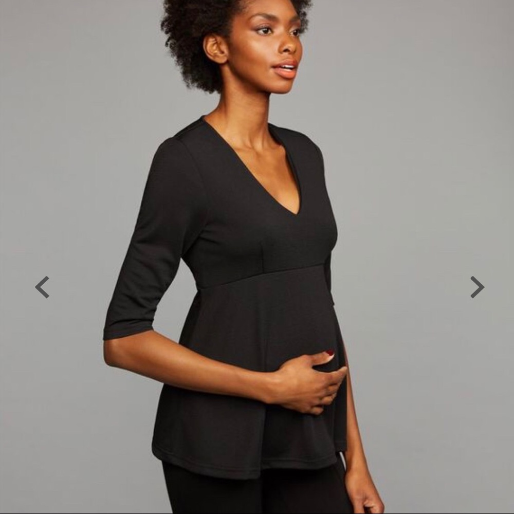A Pea In The Pod - Ripe brand Peplum Maternity Top